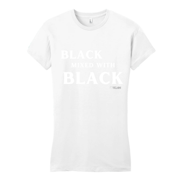 Black Mixed With Black - District Women's Fitted Very Important Tee - Plant Based Hair Care for Natural Hair